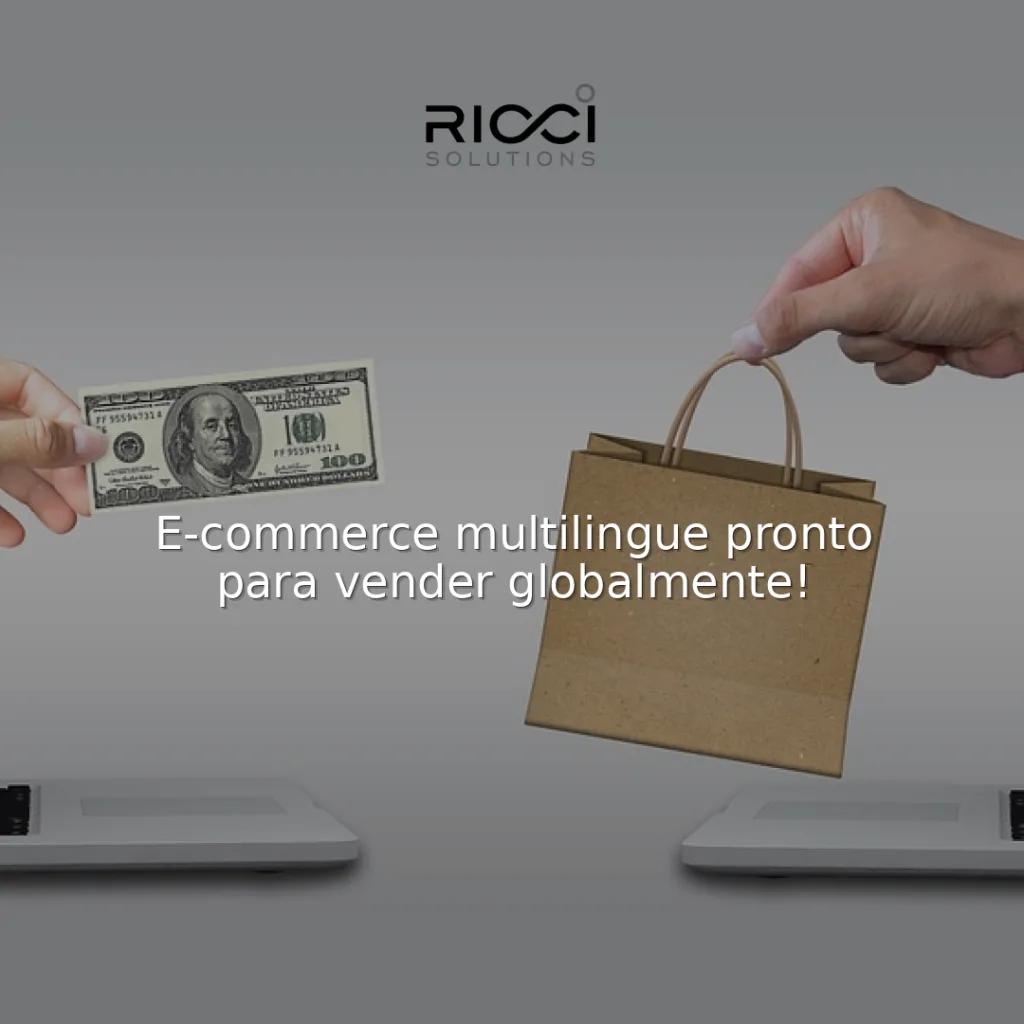 📦 E-commerce multilingue pronto para vender globalmente!
